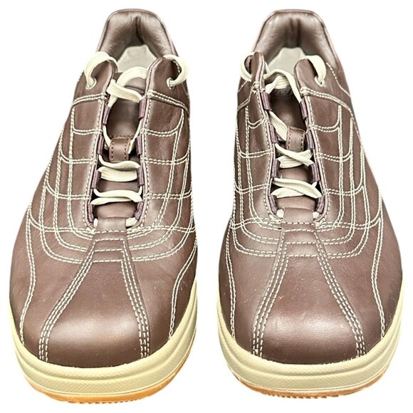 MBT Womens Kafala W Coffee Sneakers Size 9.5 US Brown Leather Athletic Walking - Picture 1 of 9